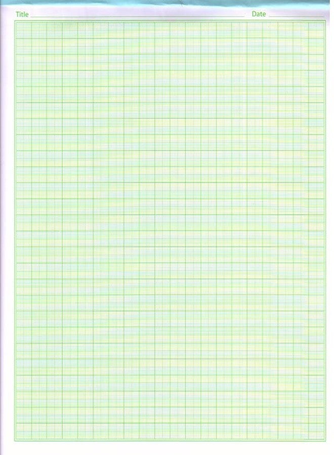 FIRST CLICK Graph Papers Lotus 2 Pad 50 Sheet (1 pad 25 Sheets) for Student Practice Big Size-26X21.5 CM - Image 5